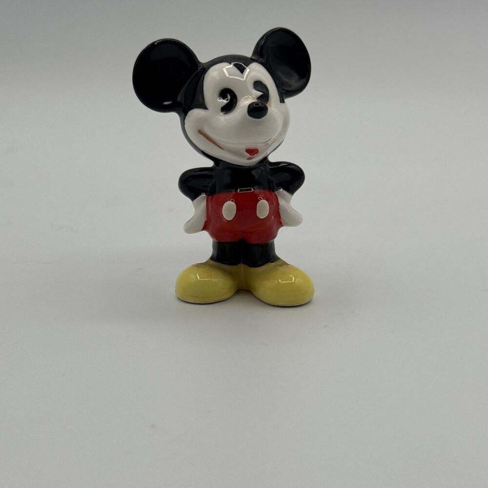 Mickey Mouse With Hands On Hips Disney Japan 3" Ceramic Figurine